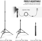 700W Professional Photography 24"x24" 60x60CM Softbox with E27