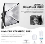 700W Professional Photography 24"x24" 60x60CM Softbox with E27