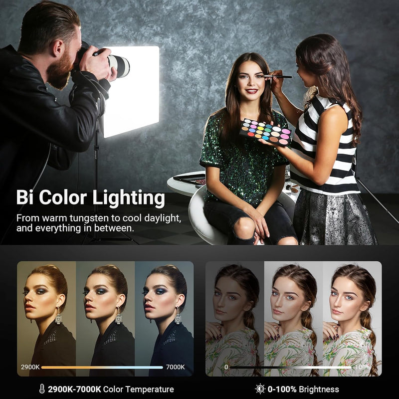 700W Equivalent Softbox Lighting Kit Photo Studio Equipment (2 Pack)