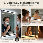 700x1000MM Bluetooth-Bathroom-Mirror-With-LED-Lights Edge