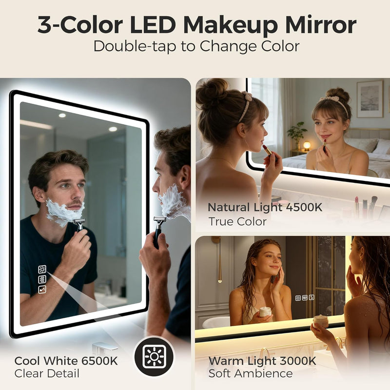 700x1000MM Bluetooth-Bathroom-Mirror-With-LED-Lights Edge