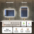 700x1000MM Bluetooth-Bathroom-Mirror-With-LED-Lights Edge