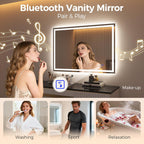 700x1000MM Bluetooth-Bathroom-Mirror-With-LED-Lights Edge