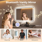 700x1000MM Bluetooth-Bathroom-Mirror-With-LED-Lights Edge