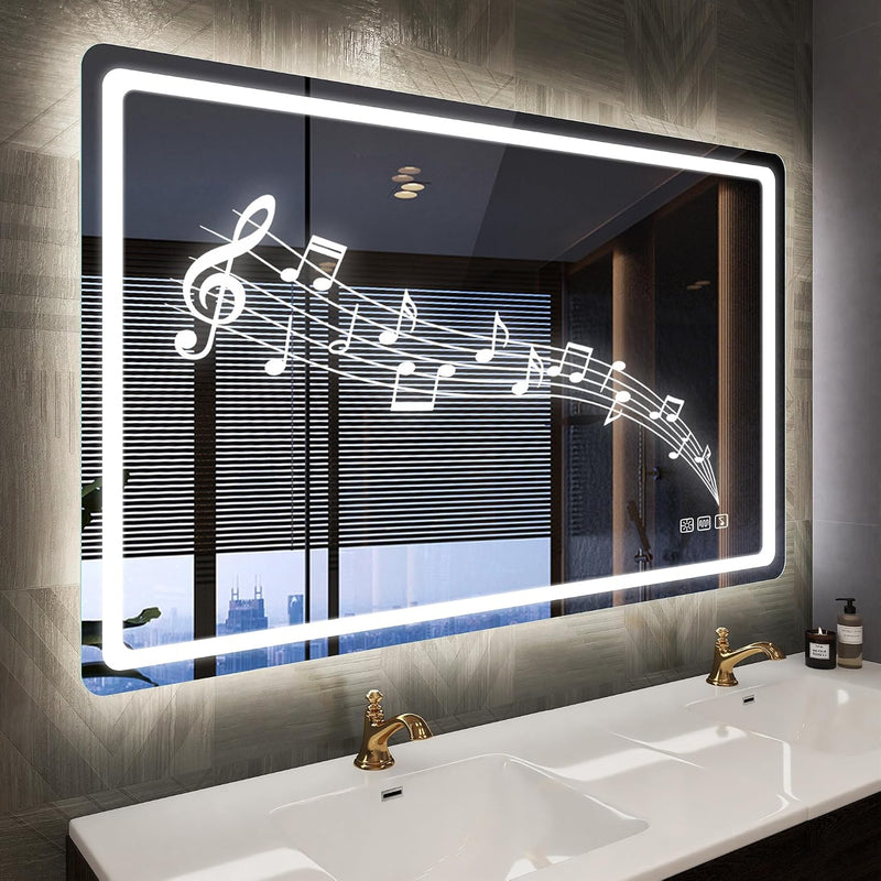 700x1000MM Bluetooth-Bathroom-Mirror-With-LED-Lights Edge