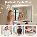 700x1000MM Bluetooth-Bathroom-Mirror-With-LED-Lights Edge