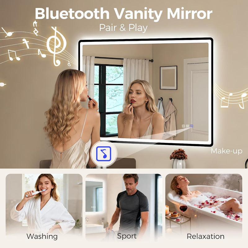 700x1000MM Bluetooth-Bathroom-Mirror-With-LED-Lights Edge