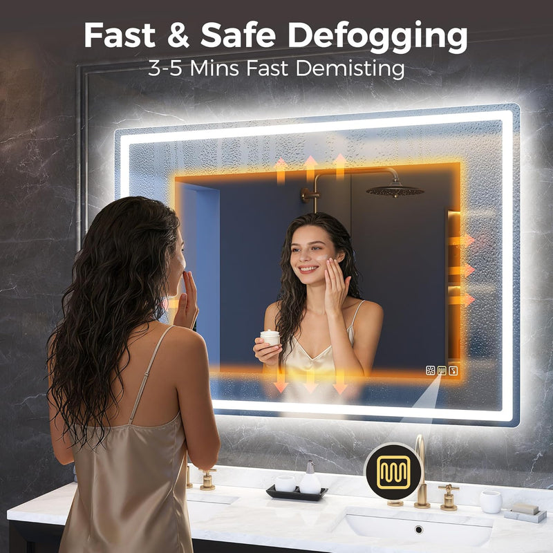 700x1000MM Bluetooth-Bathroom-Mirror-With-LED-Lights Edge