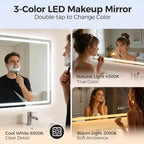 700x1000MM Bluetooth-Bathroom-Mirror-With-LED-Lights Edge