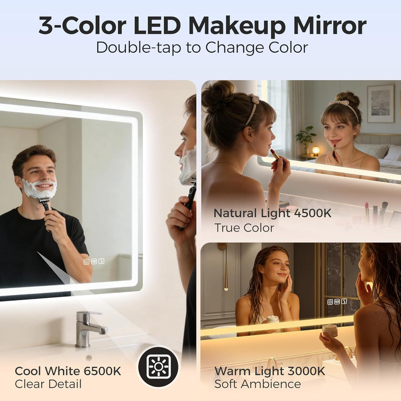 700x1000MM Bluetooth-Bathroom-Mirror-With-LED-Lights Edge