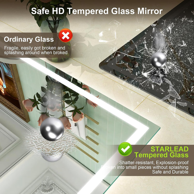 700x1000MM Bluetooth-Bathroom-Mirror-With-LED-Lights Edge
