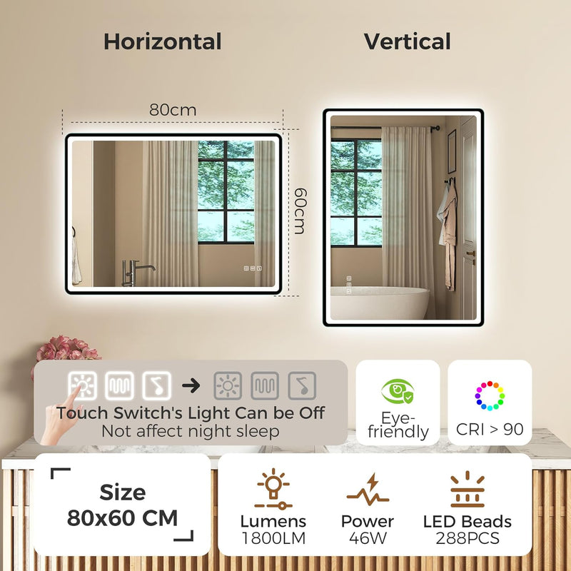 700x1000MM Bluetooth-Bathroom-Mirror-With-LED-Lights Edge