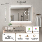 700x1000MM Bluetooth-Bathroom-Mirror-With-LED-Lights Edge