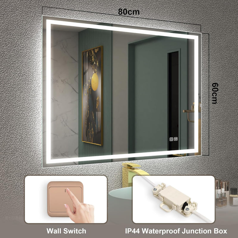 700x1000MM Bluetooth-Bathroom-Mirror-With-LED-Lights Edge