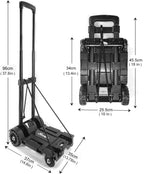 70lbs Folding Hand Truck Sack Barrow Steel Foldable