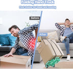 70lbs Folding Hand Truck Sack Barrow Steel Foldable