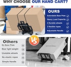 70lbs Folding Hand Truck Sack Barrow Steel Foldable