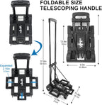 70lbs Folding Hand Truck Sack Barrow Steel Foldable
