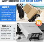 70lbs Folding Hand Truck Sack Barrow Steel Foldable