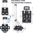 70lbs Folding Hand Truck Sack Barrow Steel Foldable