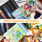 72 Colouring Pencils Set with Portable Zipper Bag.