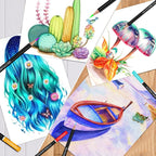 72 Colouring Pencils Set with Portable Zipper Bag.