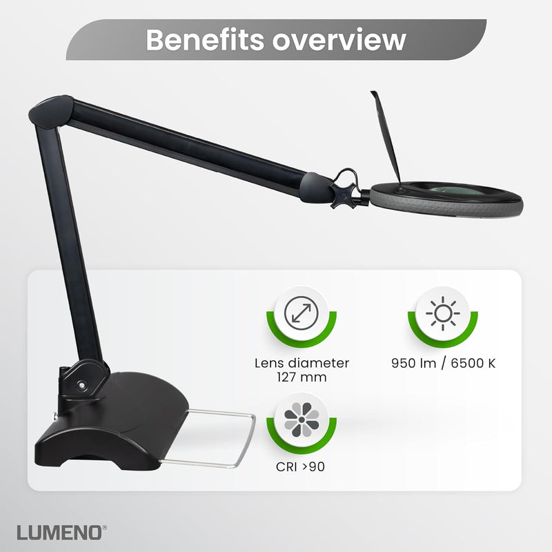 721x LED Magnifying Lamp 3 Dioptre Table Clamp