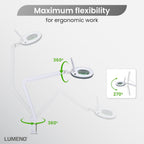 7213gr LED Magnifying Lamp 127MM Glass Lens