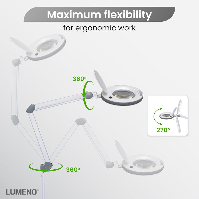 721x LED Magnifying Lamp 3 Dioptre Table Clamp