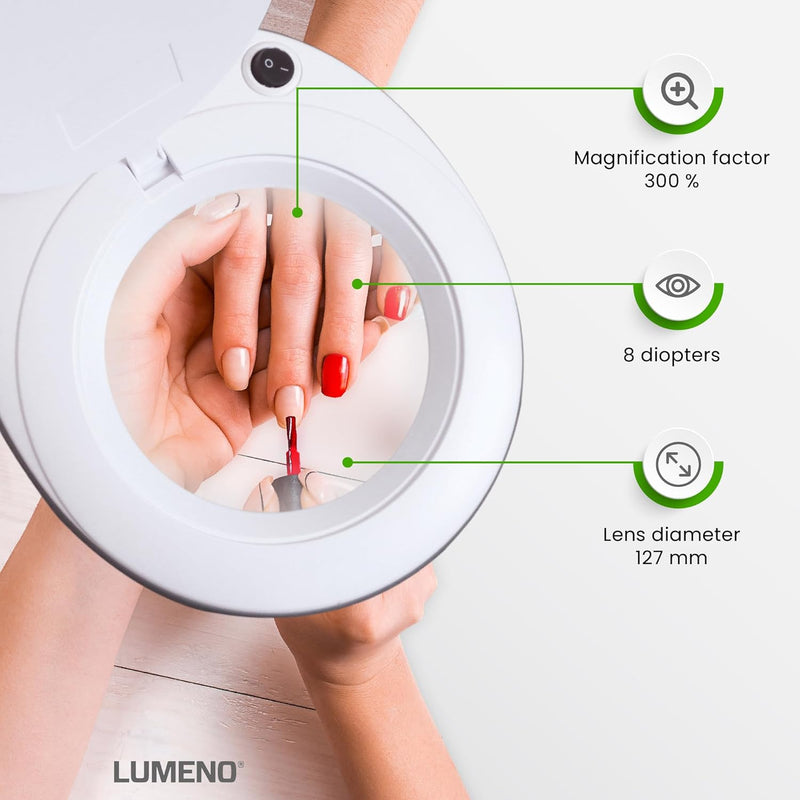 721x LED Magnifying Lamp 3 Dioptre Table Clamp