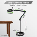 7213gr LED Magnifying Lamp 127MM Glass Lens