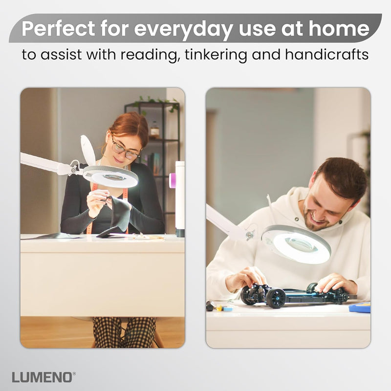 721x LED Magnifying Lamp 3 Dioptre Table Clamp