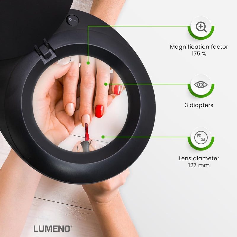 721x LED Magnifying Lamp 3 Dioptre Table Clamp