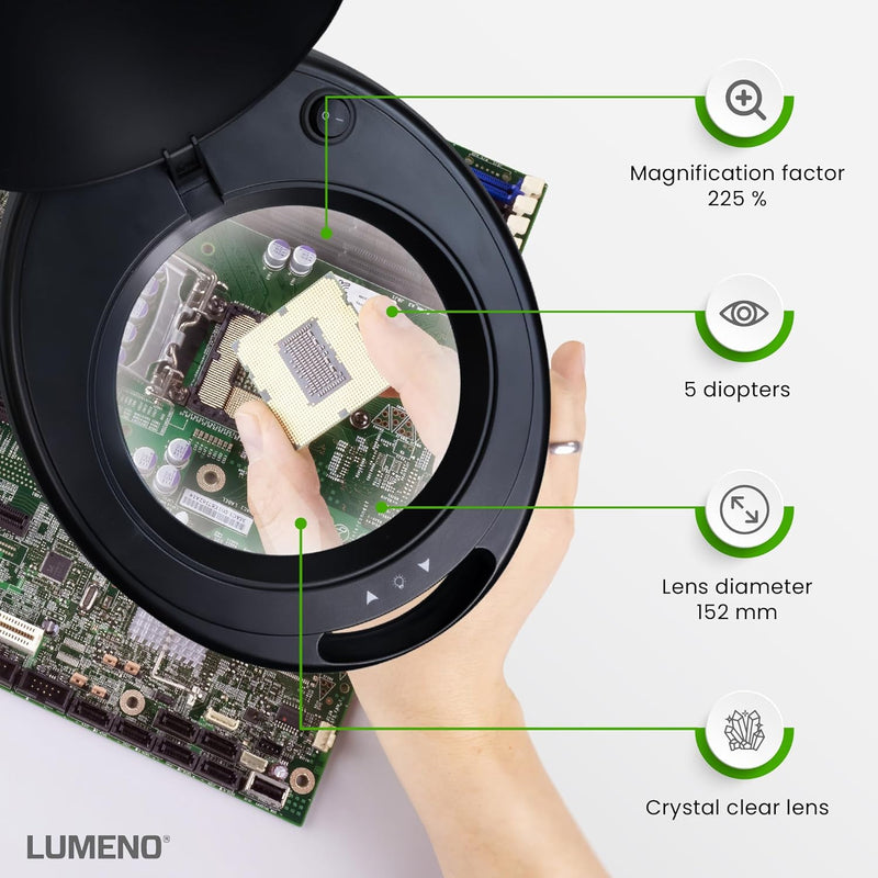 721x LED Magnifying Lamp 3 Dioptre Table Clamp