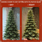 7FT Premium Pre Lit Christmas Tree Spruce Xmas