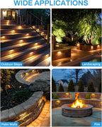 7inch LED Hardscape Lighting Kit with Timer Dusk (6 Pack)
