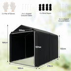 7x5.2FT Garden Storage Shed Waterproof Bike Motorcycle Tent