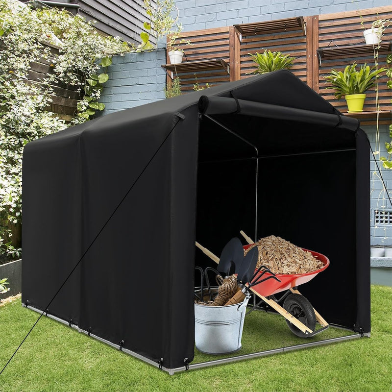 7x5.2FT Garden Storage Shed Waterproof Bike Motorcycle Tent