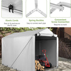 7x5.2FT Garden Storage Shed Waterproof Bike Motorcycle Tent