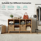 8-Cube Bookshelf 2 Tier Modern Bookcase with Legs