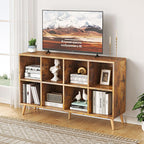 8-Cube Bookshelf 2 Tier Modern Bookcase with Legs