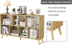 8-Cube Bookshelf 2 Tier Retro Bookcase with Legs