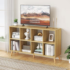 8-Cube Bookshelf 2 Tier Retro Bookcase with Legs