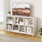 8-Cube Bookshelf 2 Tier Retro Bookcase with Legs