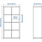 8 Cube Shelving Unit 77x147CM Standing