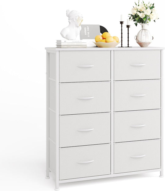 8 Drawer Dresser Tall Fabric Chest of Drawers