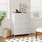 8 Drawer Dresser Tall Fabric Chest of Drawers