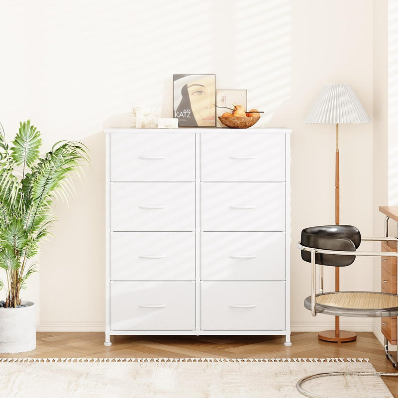 8 Drawer Dresser Tall Fabric Chest of Drawers