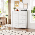 8 Drawer Dresser Tall Fabric Chest of Drawers