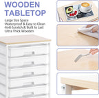 8-Drawer Storage Trolley Rolling Cart with Lockable Wheels